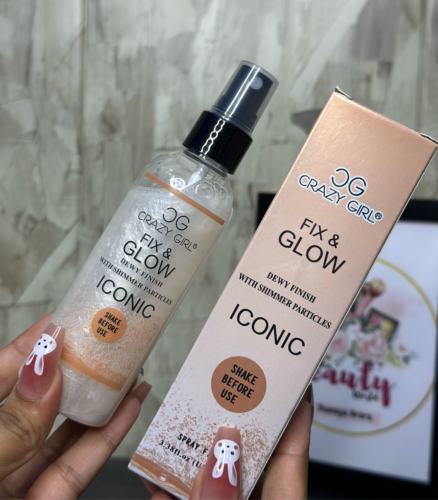Crazy Girl Shimmer Makeup Fixing Spray