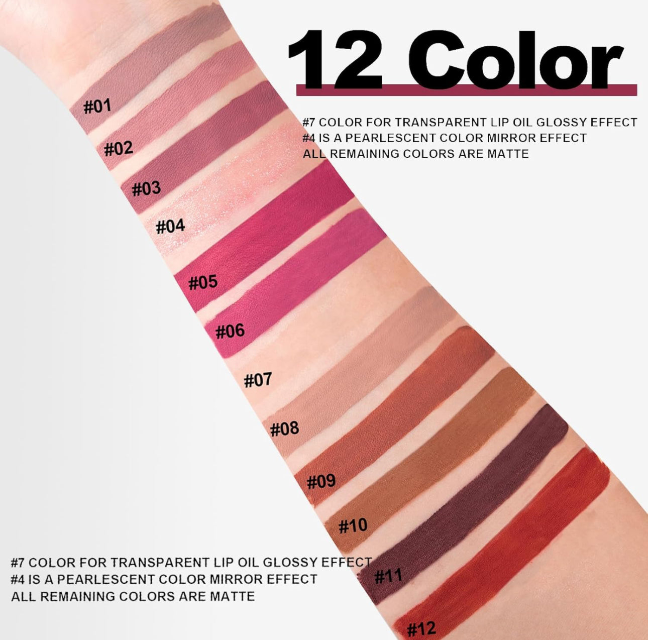 MY Handaiyan Lipstick + Lipgloss Set of 12