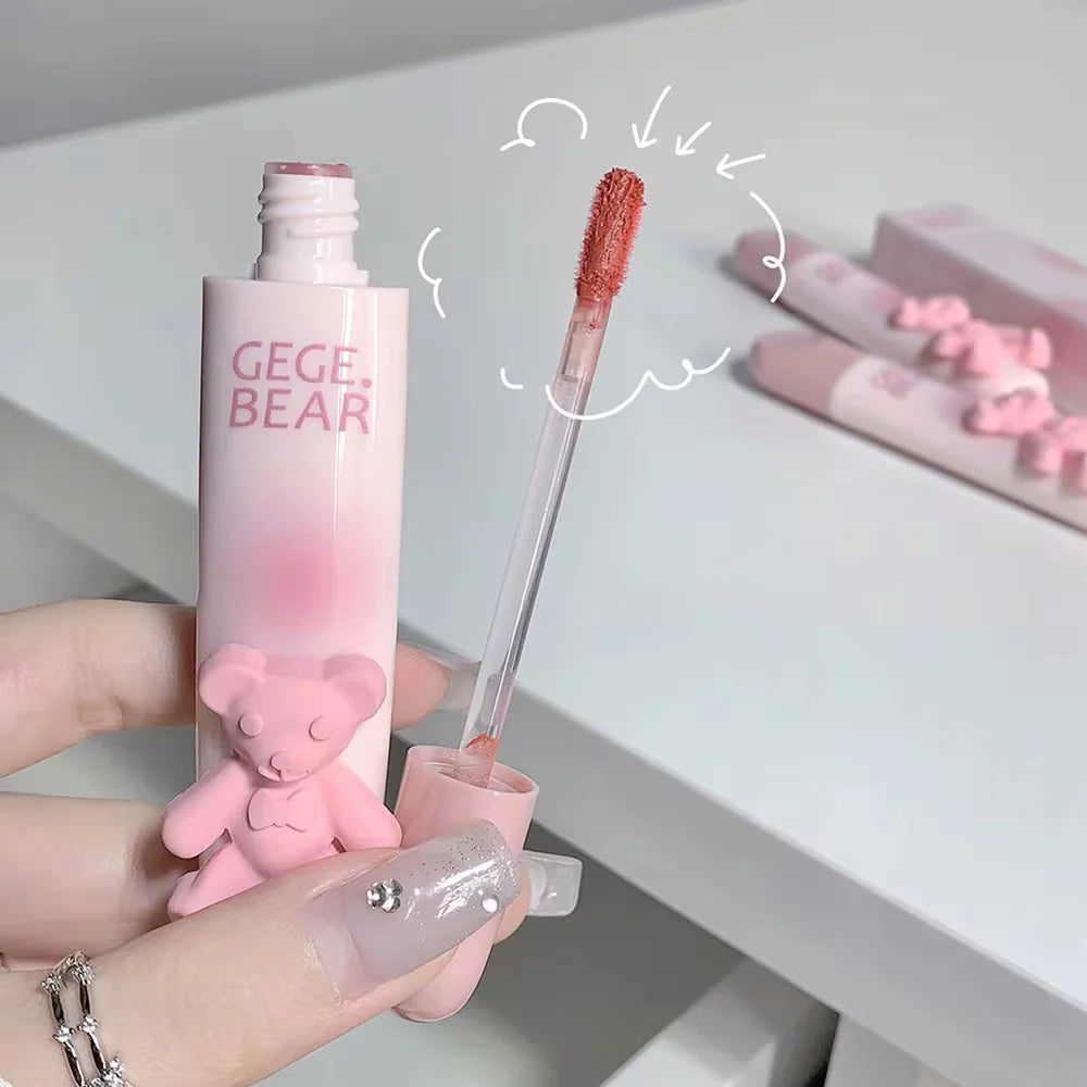 Gegebear Teddy Matte Mud Lip Glaze