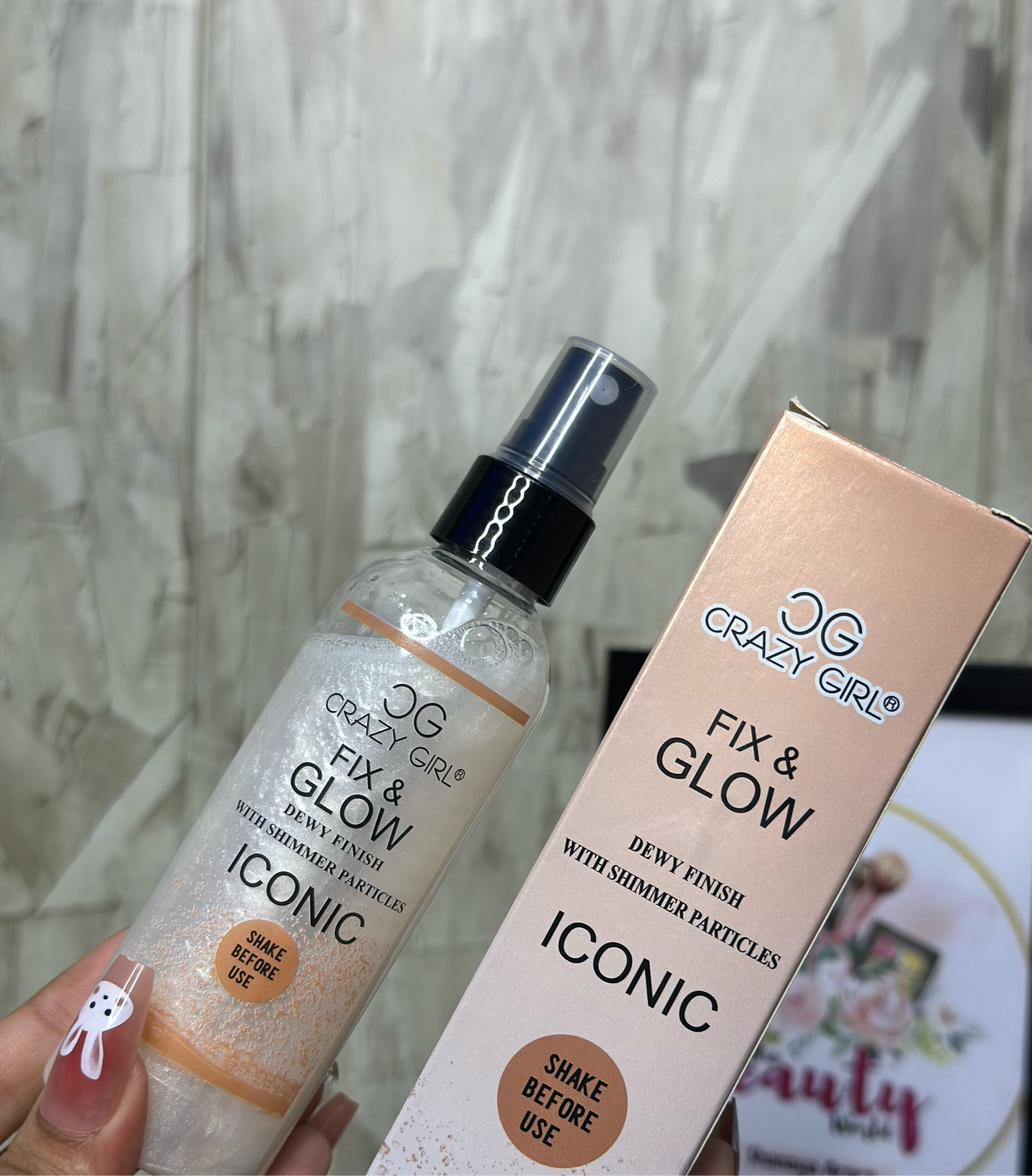 Crazy Girl Shimmer Makeup Fixing Spray