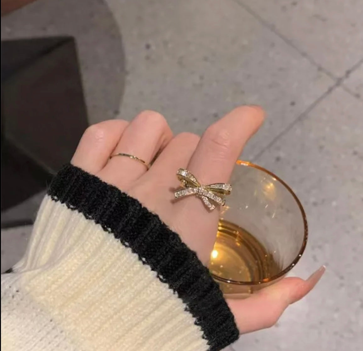 Princess Bow Ring (Adjustable)