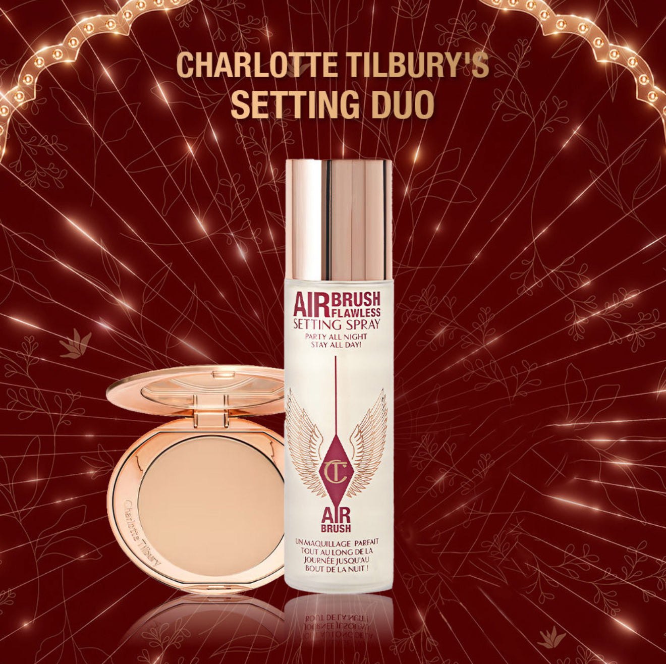 Charlotte Tilbury's Setting Duo ( Compact + Fixer )