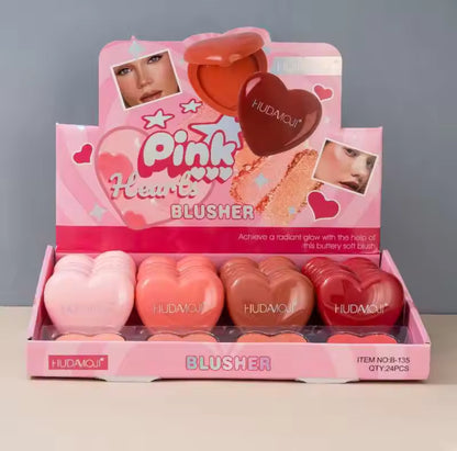 Hudamoji Heart Shaped Powder Blush