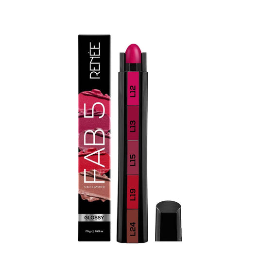 FAB 5 Glossy 5 in 1 Lipstick