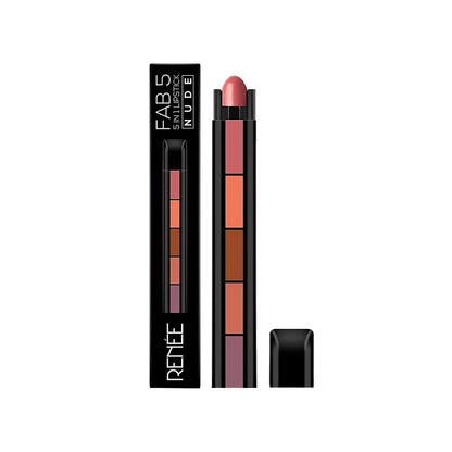 RENEE FAB 5 Matte Finish 5 In 1 Lipstick (Nude)