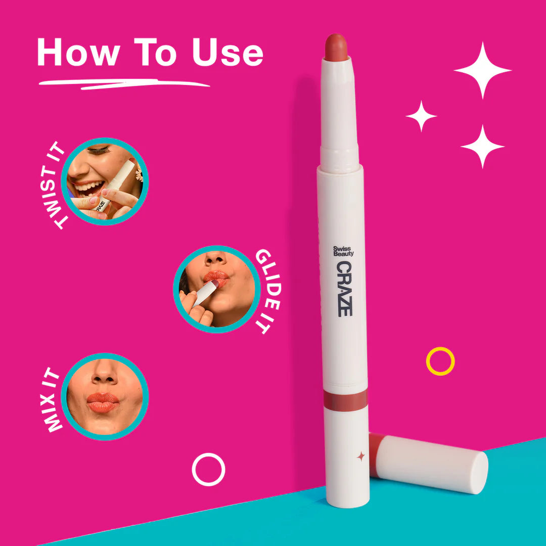 Swiss Beauty CRAZE DUO LIP COLOUR