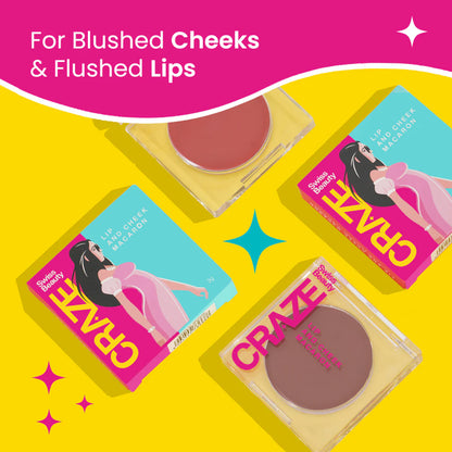 Swiss Beauty CRAZE LIP AND CHEEK MACARON ( Strawberry )