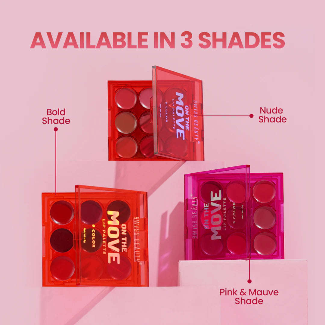 Swiss Beauty ON THE MOVE LIP PALETTE (Nude Shade)