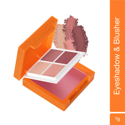 Swiss Beauty CRAZE EYESHADOW AND BLUSHER (Rose Party)