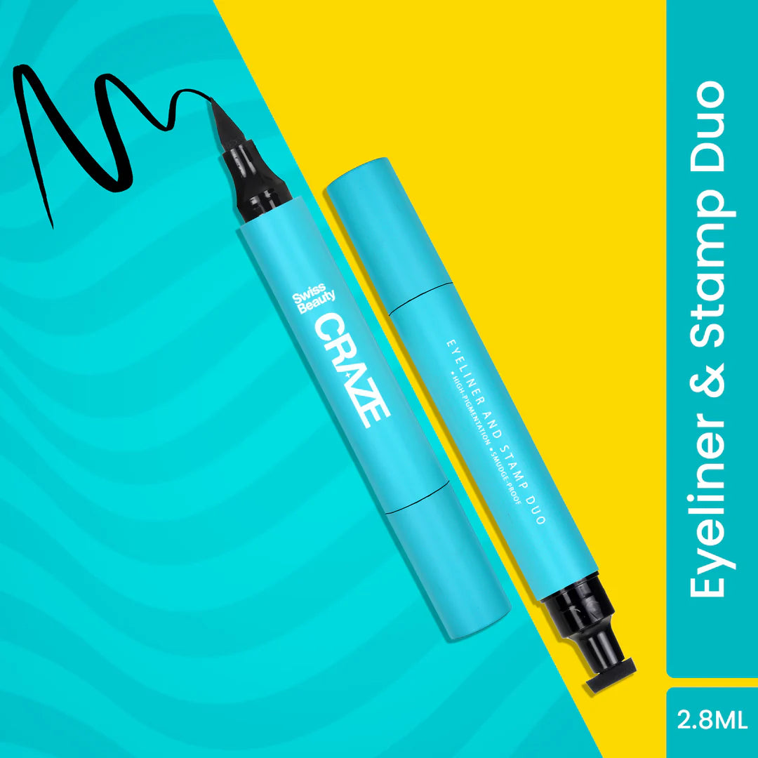 Swiss Beauty CRAZE EYELINER AND STAMP DUO