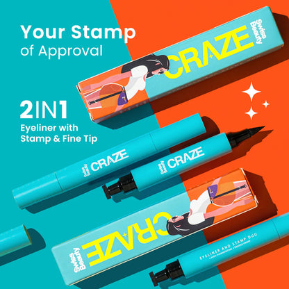 Swiss Beauty CRAZE EYELINER AND STAMP DUO