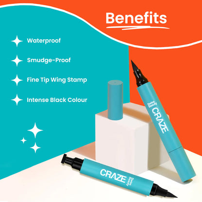 Swiss Beauty CRAZE EYELINER AND STAMP DUO