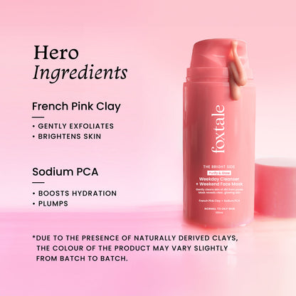 FOXTALE Purify & Glow Cleanser + Mask
