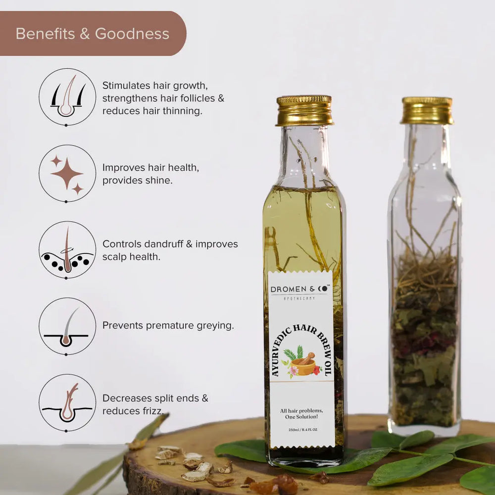DROMEN & CO AYURVEDIC HAIR BREW OIL