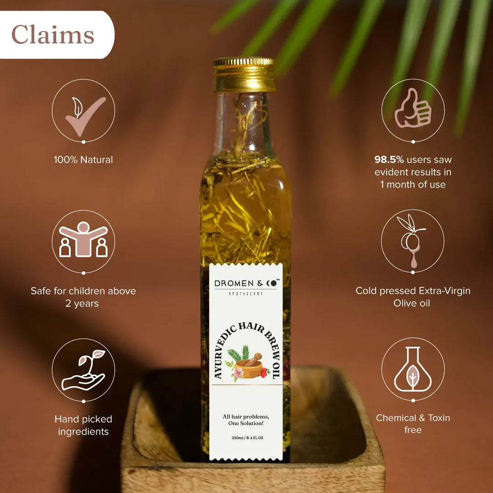 DROMEN & CO AYURVEDIC HAIR BREW OIL