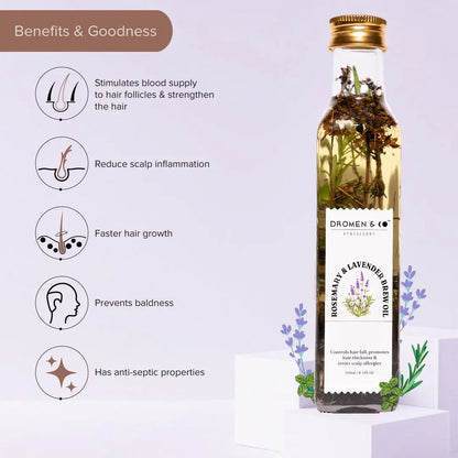 DROMEN & CO ROSEMARY & LAVENDER BREW OIL