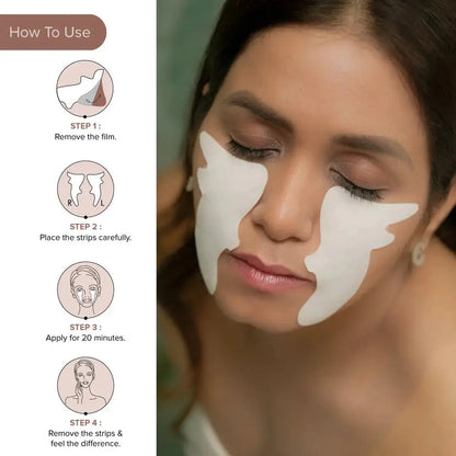 DROMEN & CO LIFTING & FIRMING UNDER EYE & CHEEK STRIPS( PACK OF 5)