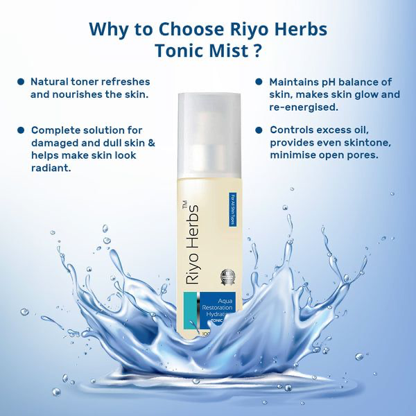 Riyo Herbs Aqua Restoration Hydrating Tonic Mist for Intense Hydration | Skin Prep Makeup Mist