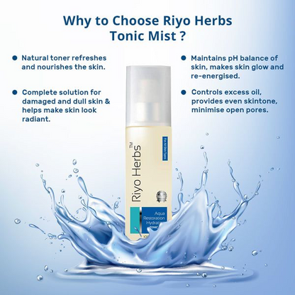 Riyo Herbs Aqua Restoration Hydrating Tonic Mist for Intense Hydration | Skin Prep Makeup Mist