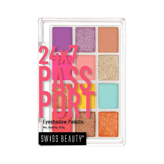 SWISS BEAUTY 24/7 Passport Eyeshadow Palatte - 03 Grand Arrival