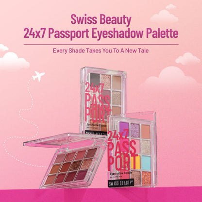 SWISS BEAUTY 24/7 Passport Eyeshadow Palatte - 03 Grand Arrival
