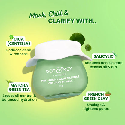 Dot n Key Cica & Salicylic French Green Clay Face Mask