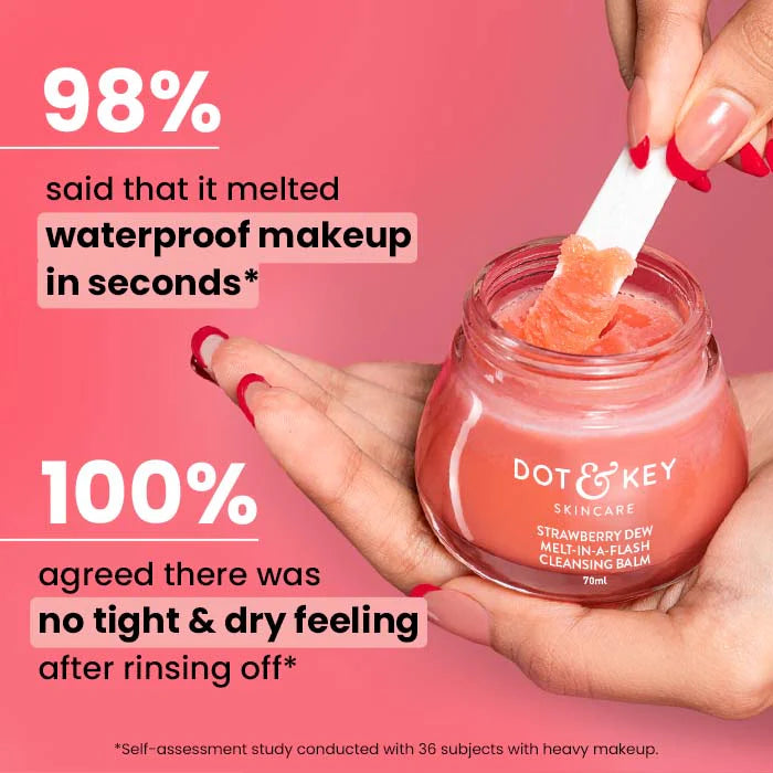 Dot n Key Strawberry Dew Cleansing Balm for Dewy Skin