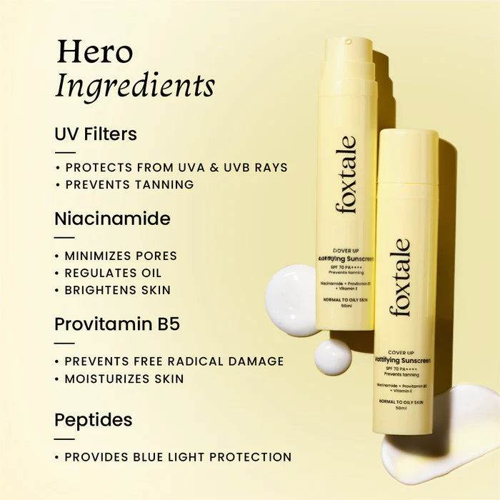 FOXTALE SPF 70 Matte Finish Sunscreen