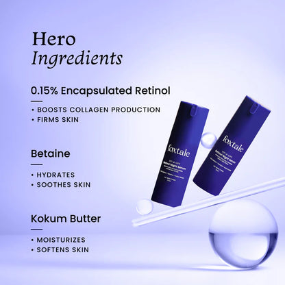 FOXTALE 0.15% Retinol Night Serum