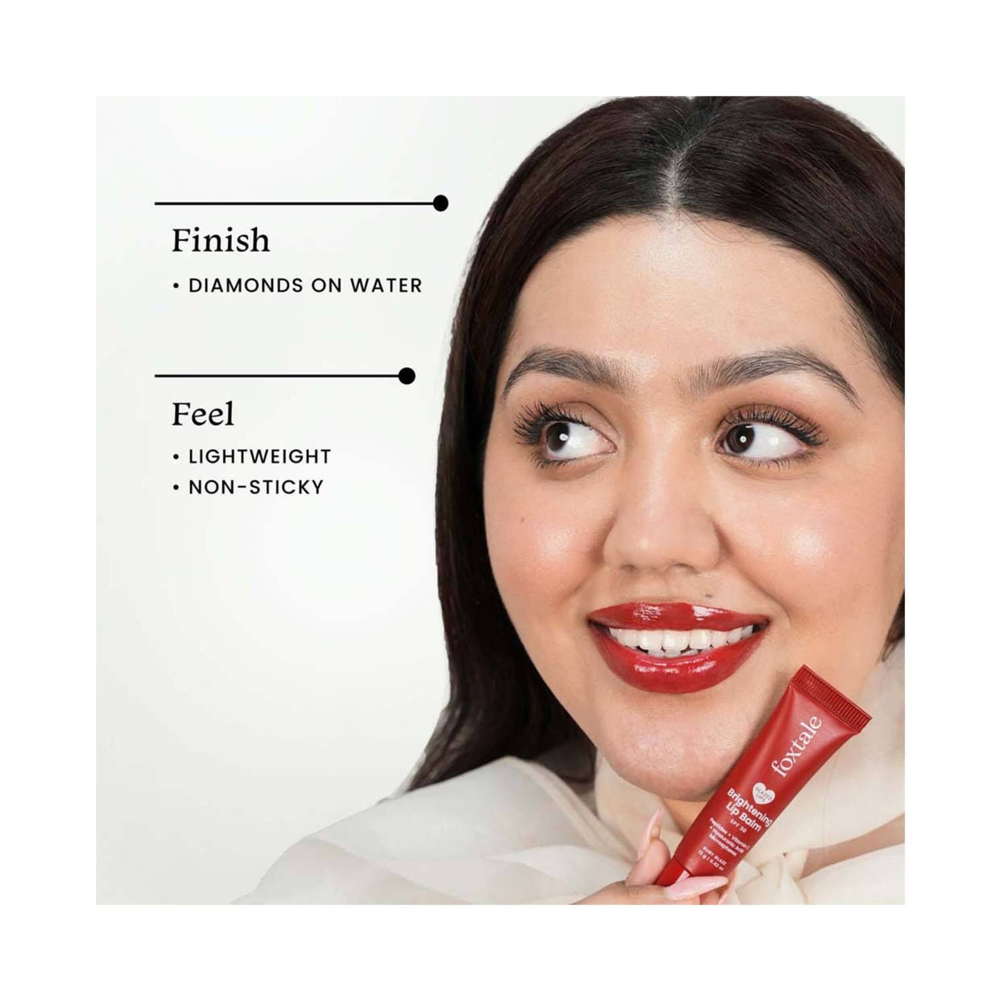 FOXTALE Glazed Lips Brightening Lip Balm - Ruby Glaze (12 g)