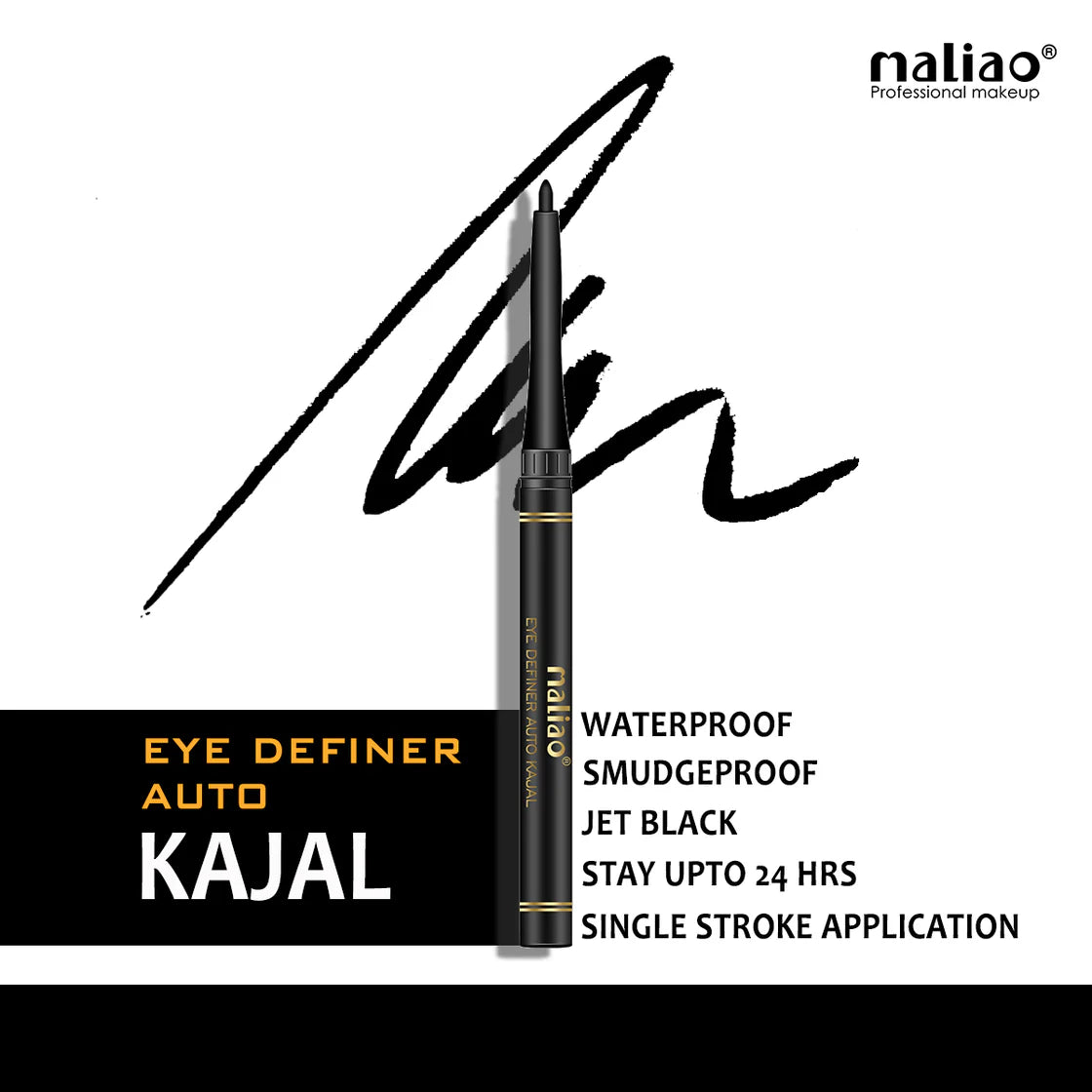 Lakyou Beauty Eye Definer Black Kohl Kajal