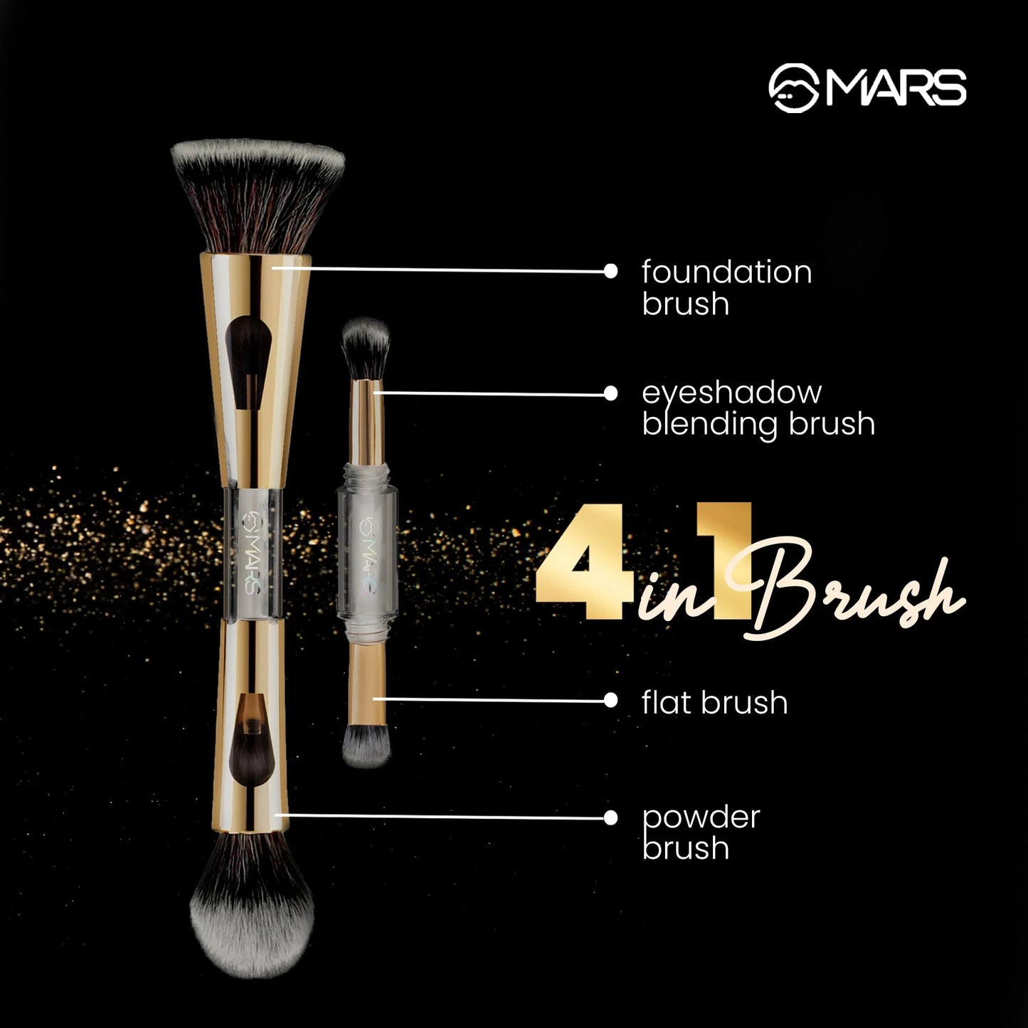 MARS 4 In 1 Travel Brush