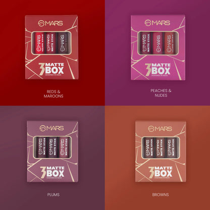 MARS Matte Lipsticks Box | Set of 3